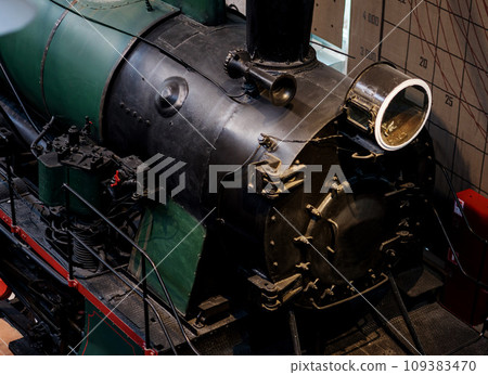 old vintage locomotive. 109383470
