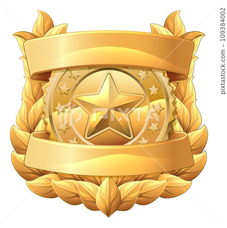 Police Military Badge Star Shield Sheriff Crest 109384002