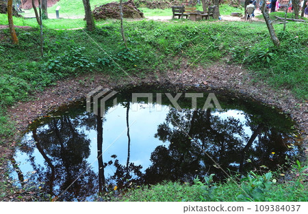 My Son ruins of the ancient Champa kingdom lie in the forests of central Vietnam, the remains of bombing during the Vietnam War 109384037