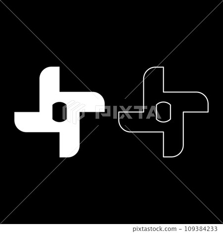 Knife for meat grinder mincer chopper accessory spare component part set icon white color vector illustration image solid fill outline contour line thin flat style Knife for meat grinder mincer chopper accessory spare component part set icon white color vector illustration image solid fill outline contour line thin flat style 109384233