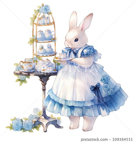 felt bunny in blue dress DIY stuffed companion: rabbit – kata golda handmade