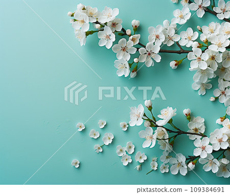 美麗的櫻花背景 109384691