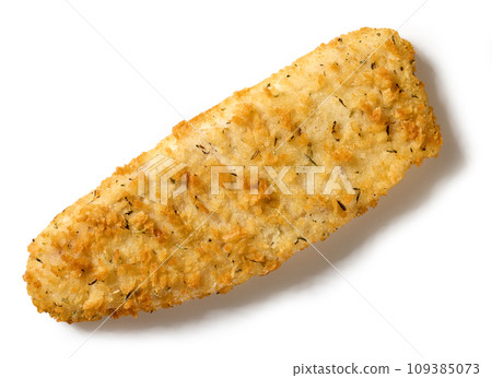 fried breaded fish fillet fried breaded fish fillet 109385073