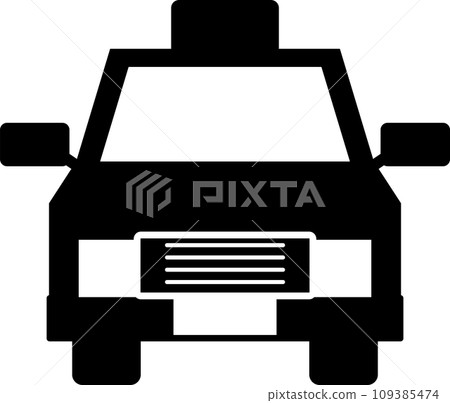 Car/taxi simple pictogram icon Car/taxi simple pictogram icon 109385474