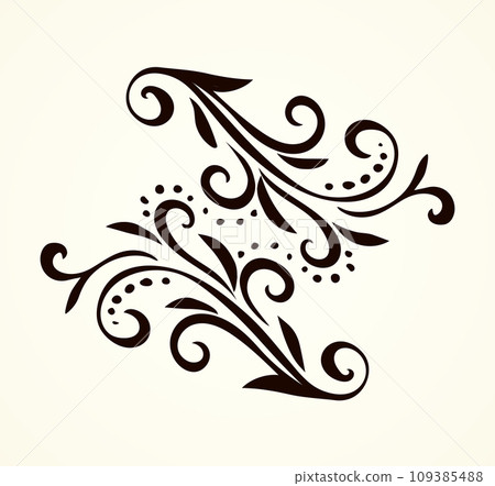 Vignette. Vector drawing 109385488