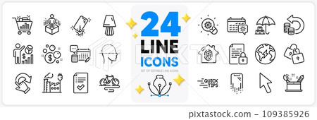 Icons set of Bike, Seo shopping and Rotation gesture line icons pack for app with Cash back, Fingerprint access, Seo statistics thin outline icon. Augmented reality, Lock, Innovation pictogram. Vector Icons set of Bike, Seo shopping and Rotation gesture line icons pack for app with Cash back, Fingerprint access, Seo statistics thin outline icon. Augmented reality, Lock, Innovation pictogram. Vector 109385926