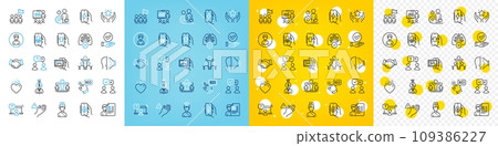 Vector icons set of Face id, People voting and Manager line icons pack for web with Approved checkbox, Teamwork questions, Winner outline icon. Charging app, Ecology app, Leadership pictogram. Vector Vector icons set of Face id, People voting and Manager line icons pack for web with Approved checkbox, Teamwork questions, Winner outline icon. Charging app, Ecology app, Leadership pictogram. Vector 109386227