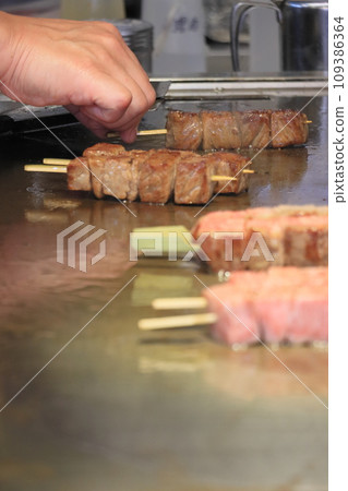 Japanese beef skewers, Teppanyaki, sightseeing spots, beef skewers 109386364