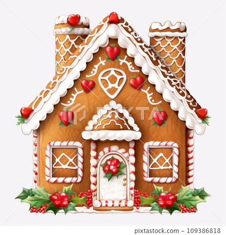Gingerbread isolated on a white background. Christmas cookies. Gingerbread isolated on a white background. Christmas cookies. 109386818