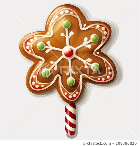 Gingerbread isolated on a white background. Christmas cookies. Gingerbread isolated on a white background. Christmas cookies. 109386820