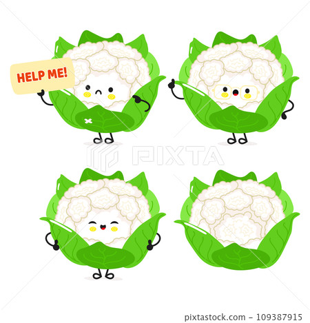 Funny Eggplant characters bundle set. Vector hand drawn doodle style cartoon character illustration icon design. Cute Eggplant mascot character collection 109387915