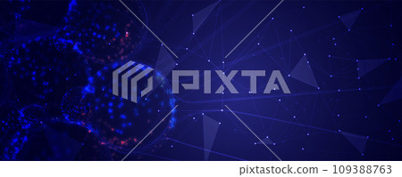 Neural network concept. Connected cells with links. High technology process. Abstract futuristic background. Neural network concept. Connected cells with links. High technology process. Abstract futuristic background. 109388763