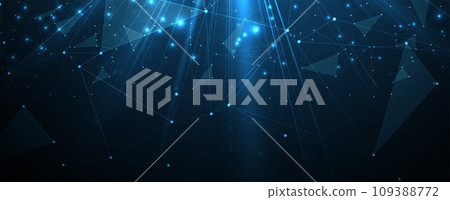 Neural network concept. Connected cells with links. High technology process. Abstract futuristic background. 109388772