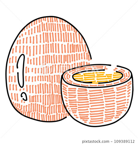 Loose and simple seasoned egg (single item) Loose and simple seasoned egg (single item) 109389112