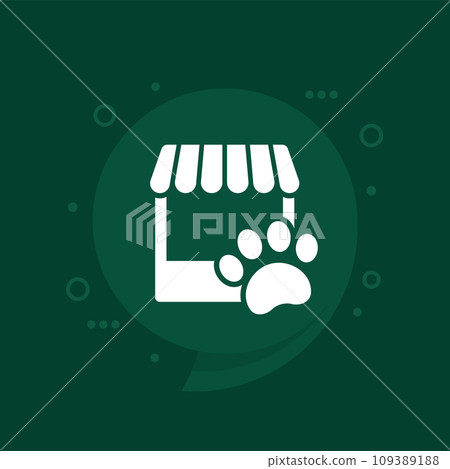 pet store or shop vector icon - Stock Illustration [109389188] - PIXTA