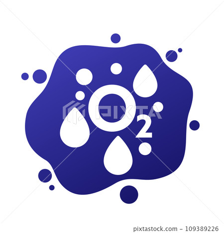 oxygen saturation in blood icon, vector oxygen saturation in blood icon, vector 109389226