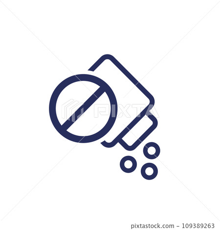 Chemical free and no additives icon, vector sign Chemical free and no additives icon, vector sign 109389263