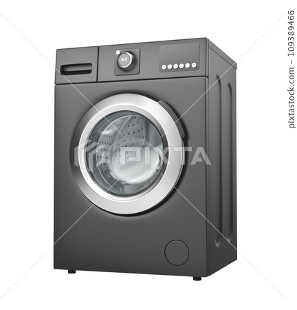 Black washing machine 109389466