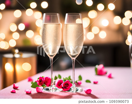 Heartwarming night filled with loves essence. 109390073