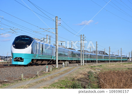 常盤線 赤塚內原 JR東日本 E657系 K17編隊（勝田） 復興色 綠色 日立常盤 109390157