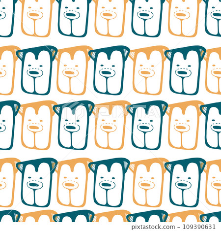 Seamless pattern with bears Seamless pattern with bears 109390631