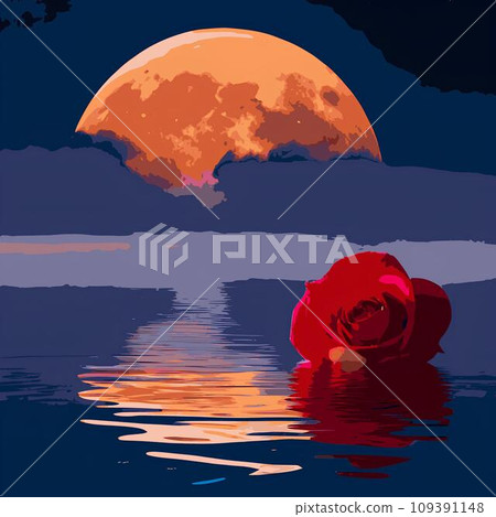 Flowers moon  109391148