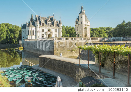 Chenonceau castle Medieval Chateau in France 109393140