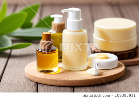 A set of handmade natural cosmetics. A set of handmade natural cosmetics. 109393931