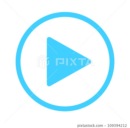 簡單的淺藍色遊戲標記 簡單的淺藍色遊戲標記 109394212