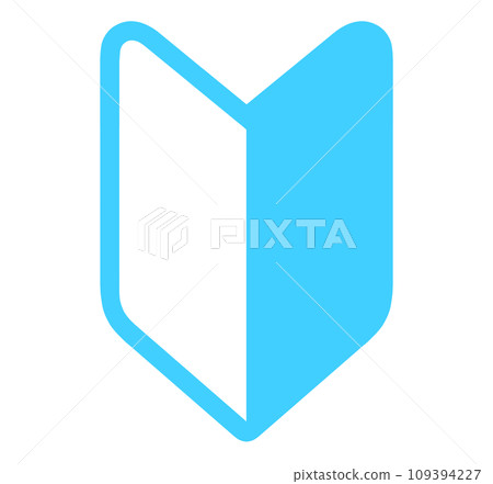 Simple light blue beginner mark Simple light blue beginner mark 109394227