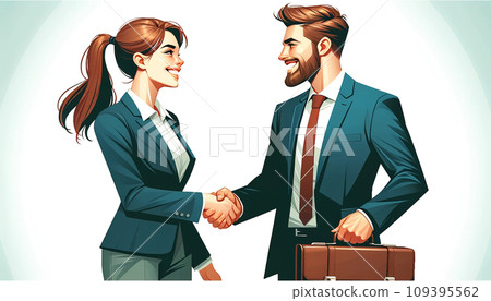 商人建立了商務談判 109395562