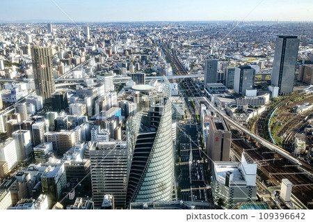 名古屋市，從米德蘭廣場看到的名古屋城市景觀（金山/笹島Live方向） 109396642