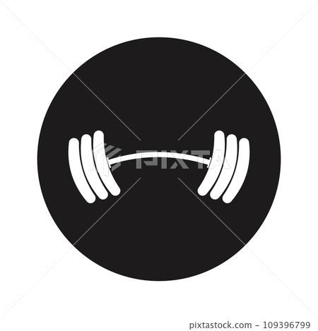 Barbell vector icon Barbell vector icon 109396799