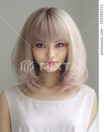 Bob hair model (specialized in hair texture) 109398351