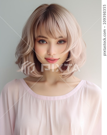 鮑伯頭髮模型（專門研究頭髮紋理） 109398355