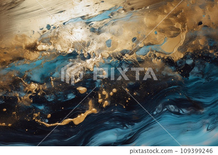 Beautiful Natural Luxury. Marbleized effect. Ancient oriental drawing technique. Style incorporates the swirls of marble or the ripples of agate for a luxe effect. Very beautiful painting. Magic art Beautiful Natural Luxury. Marbleized effect. Ancient oriental drawing technique. Style incorporates the swirls of marble or the ripples of agate for a luxe effect. Very beautiful painting. Magic art 109399246