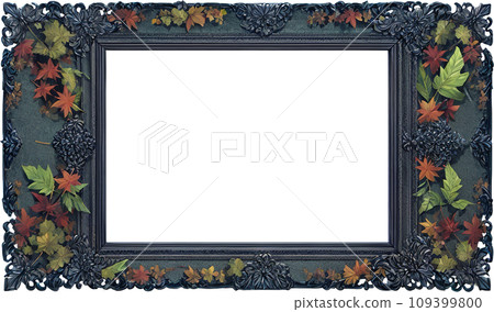Frame of autumn leaves 109399800