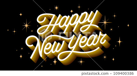 Lettering. Happy New Year 109400386