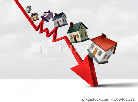 Falling House Prices 109401181
