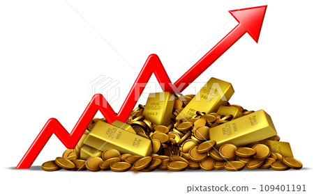 Rising Gold Prices 109401191