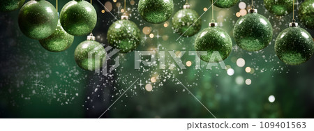 Green Christmas background Green Christmas background 109401563