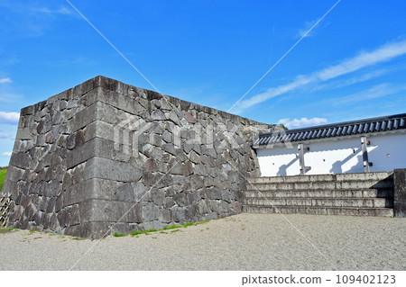 Yamagata City, Yamagata Castle, National Historic Site, Honmaru Otemon, Masugata, Stone Wall, Earthen Wall, Stone Wall at the Second Gate Yamagata City, Yamagata Castle, National Historic Site, Honmaru Otemon, Masugata, Stone Wall, Earthen Wall, Stone Wall at the Second Gate 109402123