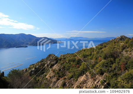 Etajima/Oinoura Valley View of the Seto Inland Sea from the Jonouchi Observatory (Etajima City, Hiroshima Prefecture, Japan) 109402976