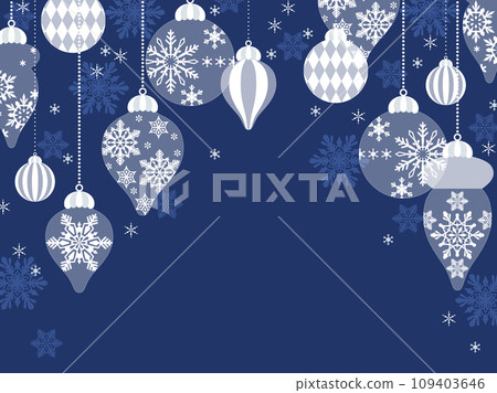 simple christmas ornament background 109403646