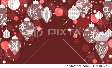 Christmas ornament background, 16:9 Christmas ornament background, 16:9 109403742