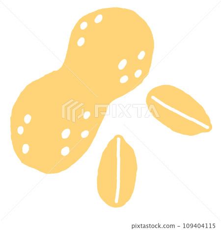 Simple illustration of peanuts 109404115