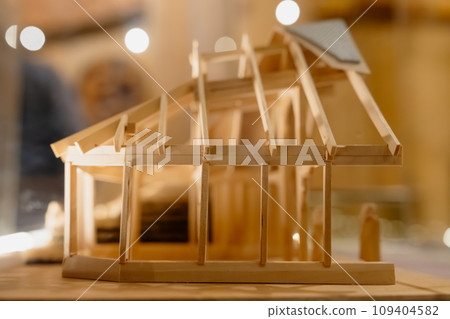 Ancient Norwegian Viking House Layout: Traditional Nordic Architecture Design 109404582