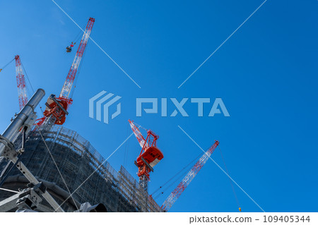 Building construction site scene. 109405344