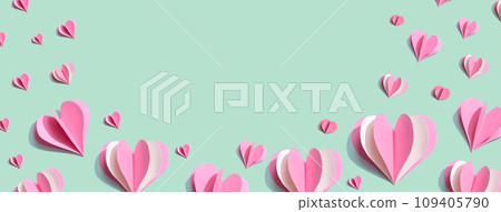 Paper craft hearts Paper craft hearts 109405790