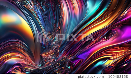 Colorful abstract pattern with metal texture 109408168